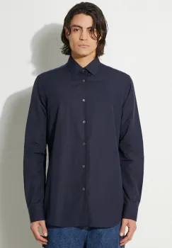 Paul Smith camasa din bumbac barbati, culoarea albastru marin, cu guler clasic, regular, M1R-800P2-L00050 imagine