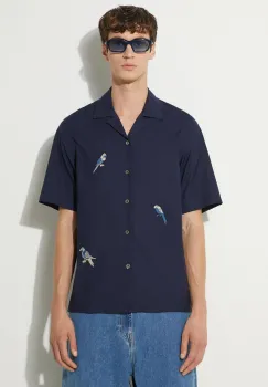 Paul Smith camasa din bumbac barbati, culoarea albastru marin, regular, M1R-905UE-N01592 imagine