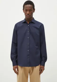 Paul Smith camasa din bumbac barbati, culoarea bleumarin, cu guler clasic, slim, M1R-790Y-M00050 imagine