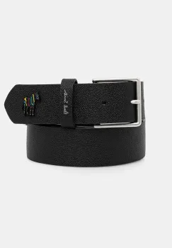 Paul Smith curea de piele culoarea negru, M1A-8111-PMUZEB imagine
