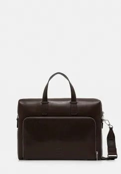 Paul Smith geanta pentru laptop din piele culoarea maro, M1A-8082-PSOFTL imagine