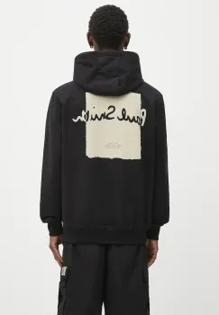 Paul Smith hanorac de bumbac culoarea negru, cu gluga, cu imprimeu, M1R-071Y-TP4929 imagine