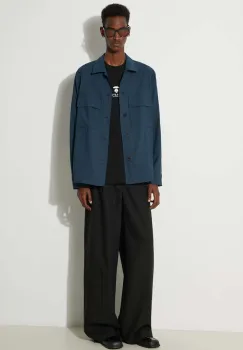 Paul Smith jacheta de camasa din lana culoarea turcoaz, de tranzitie, M1R-703Y-M02212 imagine