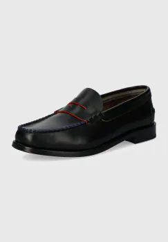 Paul Smith mocasini de piele barbati, culoarea negru, M1S-LID05-NLEA imagine