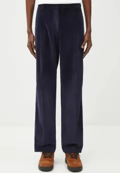 Paul Smith pantaloni de catifea cord culoarea bleumarin, drept, M1R-410Z-T02792 imagine