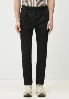 Paul Smith pantaloni de lana barbati, culoarea negru, cu fason cargo, M1R-719X-N00109 imagine