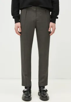 Paul Smith pantaloni de lana culoarea verde, cu fason chinos, M1R-056Z-P02569 imagine