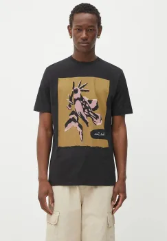 Paul Smith tricou din bumbac culoarea negru, cu imprimeu, M1R-919T-TP4931 imagine