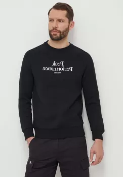 Peak Performance bluza barbati, culoarea negru, cu imprimeu imagine