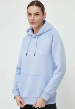 Peak Performance bluza femei, cu gluga, cu imprimeu imagine