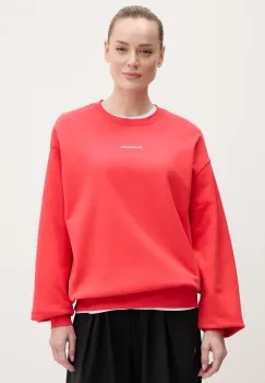 Peak Performance hanorac de bumbac femei, culoarea rosu, uni, G80274 imagine