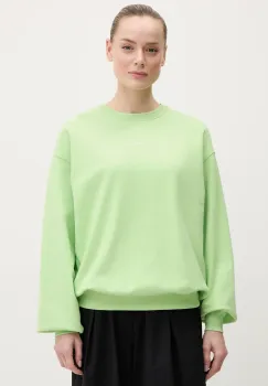 Peak Performance hanorac de bumbac femei, culoarea verde, uni, G80274 imagine