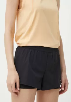 Peak Performance pantaloni scurti sport Light femei, culoarea negru, neted, high waist imagine