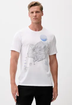 Peak Performance tricou culoarea verde, cu imprimeu imagine