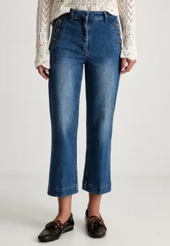 Pedro del Hierro blugi wide leg pentru femei imagine