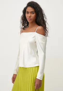 Pedro del Hierro bluza femei, culoarea bej, neted, 6638206 imagine