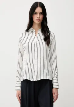Pedro del Hierro camasa culoarea bej, cu guler clasic, relaxed, 6639061 imagine