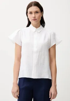 Pedro del Hierro camasa de in culoarea bej, cu guler clasic, relaxed, 7659075 imagine