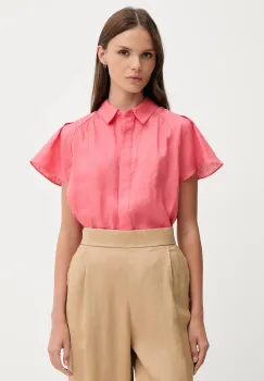Pedro del Hierro camasa de in culoarea roz, cu guler clasic, relaxed, 7659075 imagine