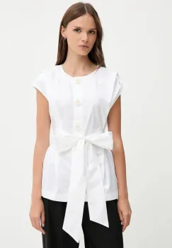 Pedro del Hierro camasa din bumbac culoarea bej, regular, 7659077 imagine