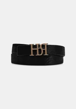 Pedro del Hierro curea de piele culoarea negru, 4692163 imagine