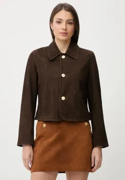 Pedro del Hierro geaca din piele intoarsa imagine