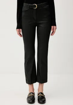 Pedro del Hierro pantaloni culoarea negru, evazati, high waist, 7602532 imagine