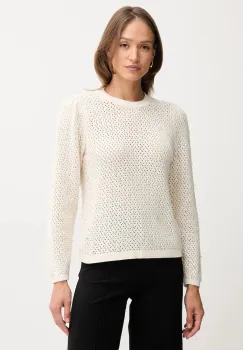 Pedro del Hierro pulover de bumbac culoarea bej, light, 3512895 imagine