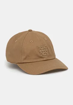 Pedro del Hierro sapca de baseball din bumbac femei, culoarea maro, cu imprimeu, 7759498 imagine