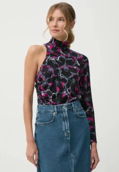 Pepe Jeans bluza ARIA femei, culoarea negru, modelator, PL304974 imagine