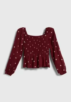 Pepe Jeans bluza copii culoarea bordo, modelator imagine