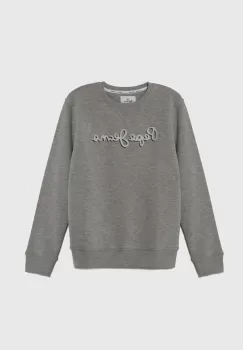 Pepe Jeans bluza copii culoarea gri, cu imprimeu imagine