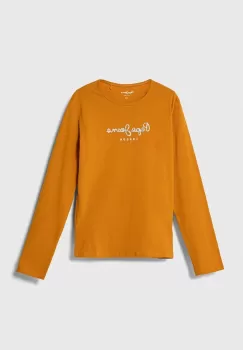 Pepe Jeans bluza copii Hana culoarea portocaliu, cu imprimeu imagine