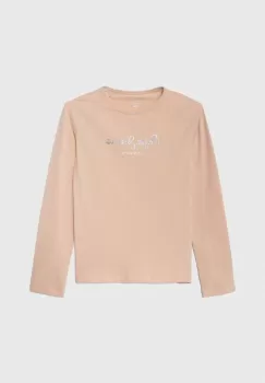 Pepe Jeans bluza copii Hana culoarea roz, cu imprimeu imagine