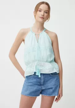 Pepe Jeans bluza DAISY femei, culoarea turcoaz, neted, PL304821 imagine