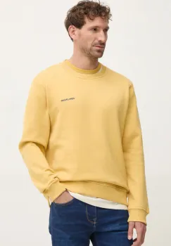 Pepe Jeans bluza DAMIAN CREW barbati, culoarea galben, uni, PM582754 imagine