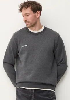 Pepe Jeans bluza DAMIAN CREW barbati, culoarea gri, uni, PM582754 imagine