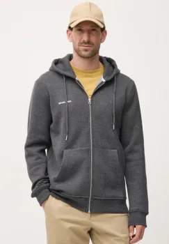 Pepe Jeans bluza DAMIAN ZIP barbati, culoarea gri, cu gluga, neted, PM582752 imagine