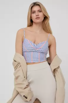 Pepe Jeans bluza din bumbac June femei, in dungi imagine