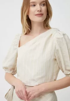 Pepe Jeans bluza din in MATI culoarea bej, modelator, PL304809 imagine