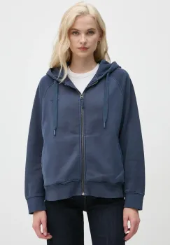 Pepe Jeans bluza FELICITY ZIPPER femei, cu gluga, neted, PL581463 imagine