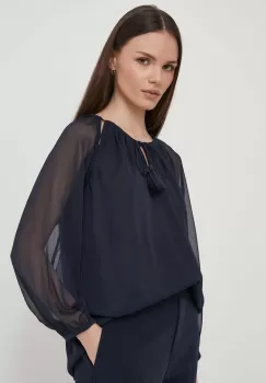 Pepe Jeans bluza femei, culoarea albastru marin, neted imagine