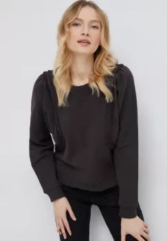 Pepe Jeans bluza femei, culoarea maro, neted imagine