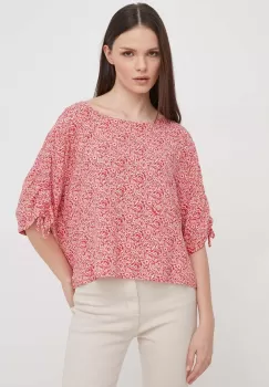 Pepe Jeans bluza femei, culoarea rosu, modelator imagine
