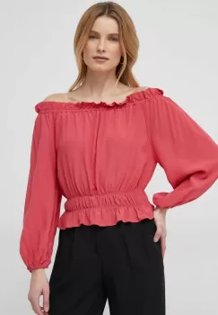 Pepe Jeans bluza femei, culoarea rosu, neted imagine