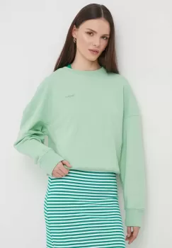 Pepe Jeans bluza femei, culoarea verde, neted imagine
