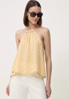 Pepe Jeans bluza MAFFIE femei, culoarea galben, modelator, PL304886 imagine