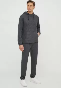Pepe Jeans bluza Mondra barbati, culoarea gri, cu gluga, modelator imagine
