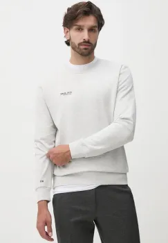 Pepe Jeans bluza SAM CREW barbati, culoarea gri, cu imprimeu, PM582703 imagine