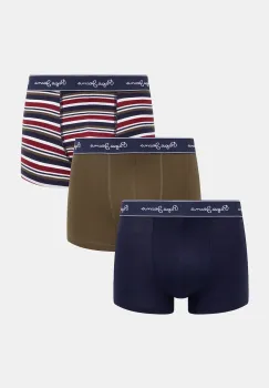 Pepe Jeans boxeri 3-pack culoarea bleumarin, PMU11187 imagine